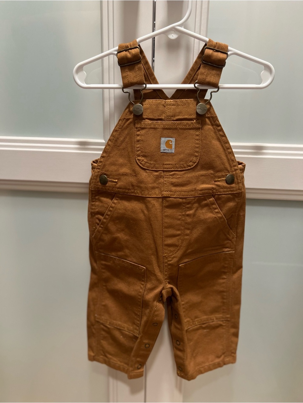 Carhartt Kids' Tan Brown Duck Bib Overalls